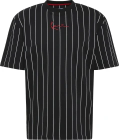 Karl Kani Small Signature Pinstripe T-Shirt kurzarm schwarz (Herren)