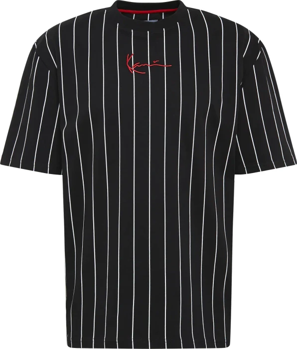 Karl Kani Small Signature Pinstripe T-Shirt kurzarm schwarz (Herren)