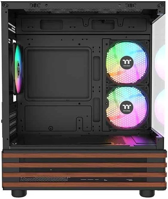 Thermaltake View 170 W ARGB Black, schwarz/braun, Glasfenster