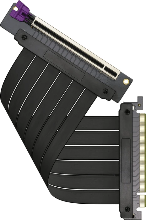 Cooler Master Riser Cable V2, gewinkelt, PCIe 3.0, 200mm, schwarz