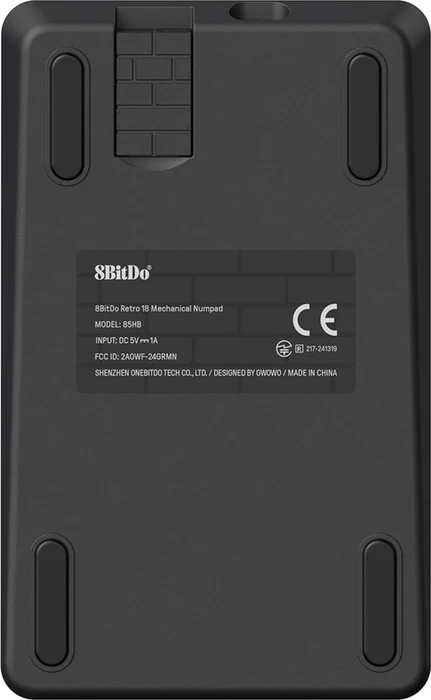 8BitDo Retro 18 Mechanical Numpad N Edition, schwarz/mehrfarbig/grau/weiß, Kailh Box V2 WHITE, hot-swap, USB-C/Bluetooth