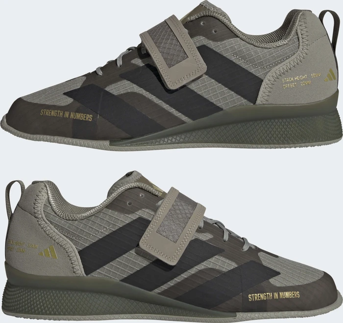 adidas Adipower 3 core silver pebble/core black/olive strata