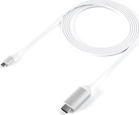 Satechi USB-C [Stecker] auf HDMI [Stecker] Adapterkabel, silber, 1.8m