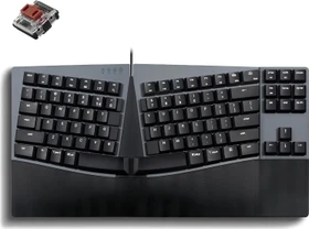 Perixx Periboard-335 Ergo Kompakt, schwarz, Kailh Choc LOW PROFILE BROWN, USB, US