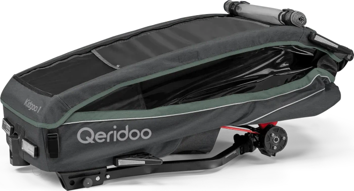 Qeridoo Kidgoo 1 Fahrradanhänger ivy green (Modell 2023)