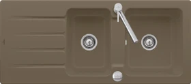 Villeroy & Boch Architectura 1160x510mm Einbau Becken reversibel mit Ablauffernbedienung timber