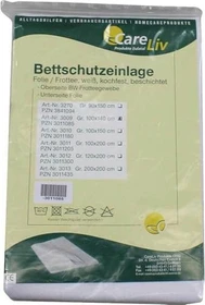 CareLiv Folie/Frottee Bettschutzeinlage, 100x140cm, 1 Stück
