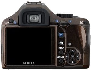 Pentax K-x braun mit Objektiv smc DA L 18-55mm 3.5-5.6 AL