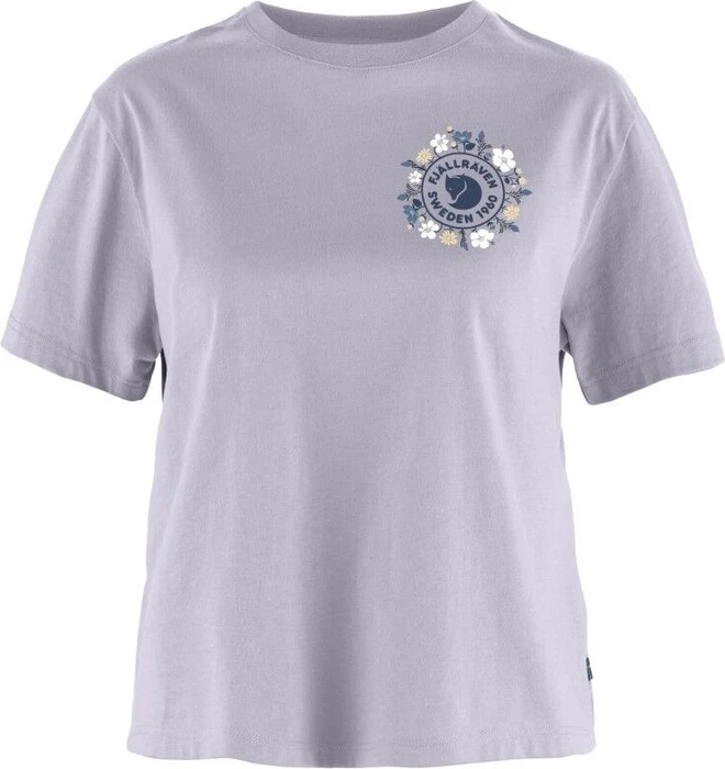 Fjällräven Fjällblomster Logo T-Shirt kurzarm lavender mist (Damen)