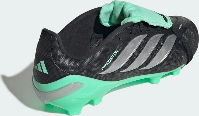 adidas Predator League Fold Over Tongue FG core black/silver metallic/pulse mint (Junior)