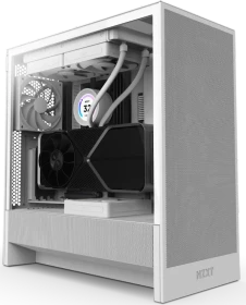 NZXT H5 Flow (2024), weiß, Glasfenster