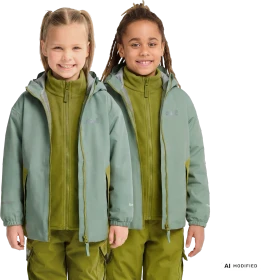 Jack Wolfskin Iceland 3in1 Funktionsjacke green zinnia (Junior)