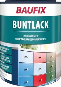 Baufix Buntlack seidenmatt weiß, 1l