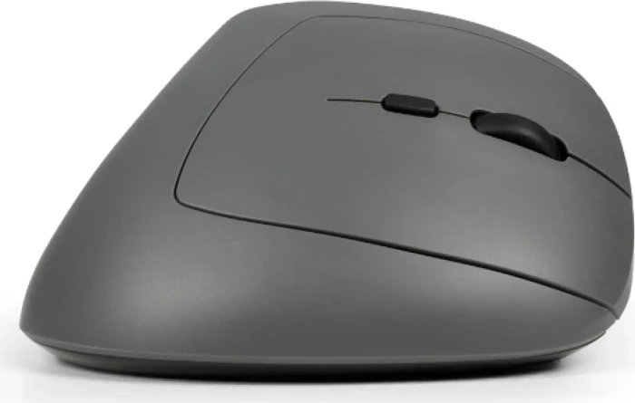 BakkerElkhuizen MidWay 3-Mode Vertical Mouse, grau/schwarz, USB/Bluetooth