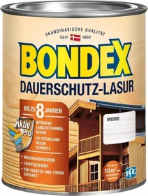 Bondex Dauerschutz-Lasur weiß, 750ml