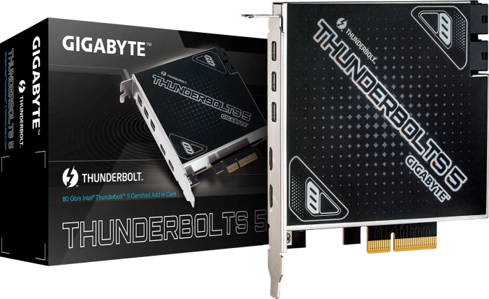 GIGABYTE Thunderbolts 5, PCIe 4.0 x4