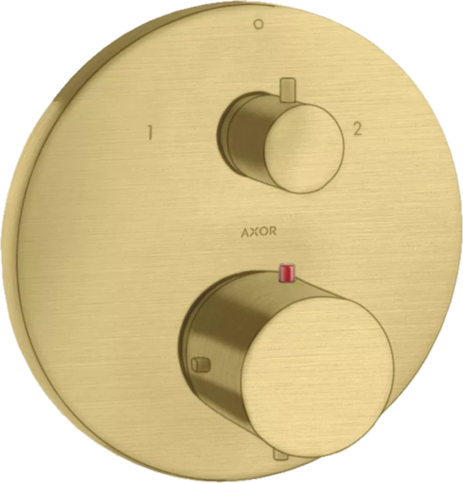 Hansgrohe Axor Starck Thermostat Unterputz mit Ab- und Umstellventil brushed brass