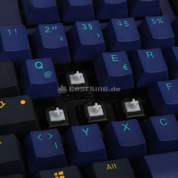 Ducky One 2 PBT blau, Horizon, MX SPEED Silver, USB, DE