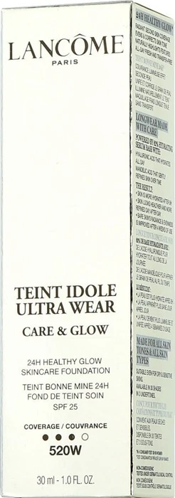 Lancôme Teint Idole Ultra Wear Care & Glow Foundation 520W LSF25, 30ml