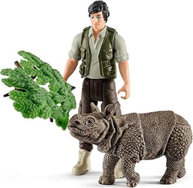 Schleich Wild Life - Playset Ranger und Nashorn Starter-Set