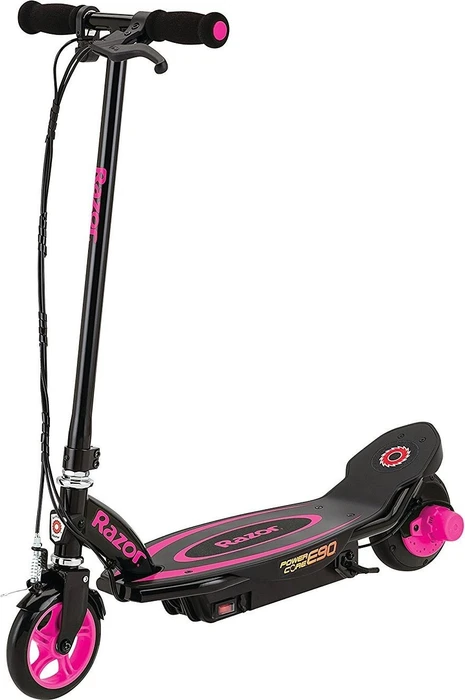 Razor Power Core E90 Elektro-Roller schwarz/pink 16km/h