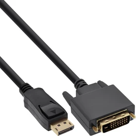InLine DisplayPort/DVI Adapterkabel schwarz, 0.3m (17117)