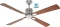 CasaFan Eco Neo III 132 BN-SW/TK WiFi Deckenventilator teak/schwarz/chrom gebürstet Vorschaubild