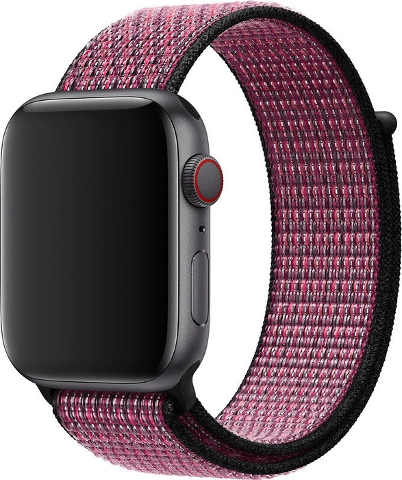 Apple Nike Sport Loop für Apple Watch 44mm Pink Blast/True Berry