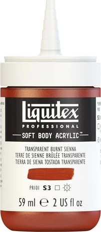 Liquitex Professional Soft Body Acrylic transparent burnt sienna, 59ml