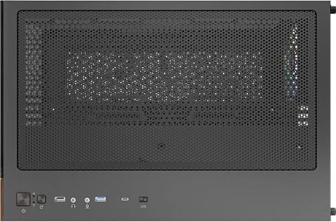 Antec CX600M Wood ARGB, schwarz, Glasfenster