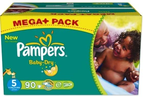 Pampers Baby-Dry Gr.5 Einwegwindel, 11-25kg, 90 Stück