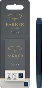 Parker Quink Großraum-Tintenpatrone blauschwarz, 5er-Pack