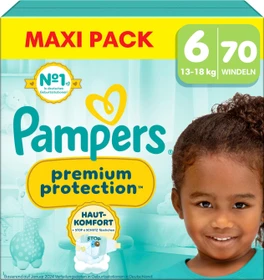 Pampers Premium Protection Gr.6 Einwegwindel, 13-18kg, 70 Stück