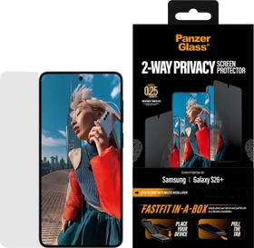 PanzerGlass 2-Way Privacy Screen Protector Ultra-Wide Fit w. Fastfit In-A-Box für Samsung Galaxy S26+
