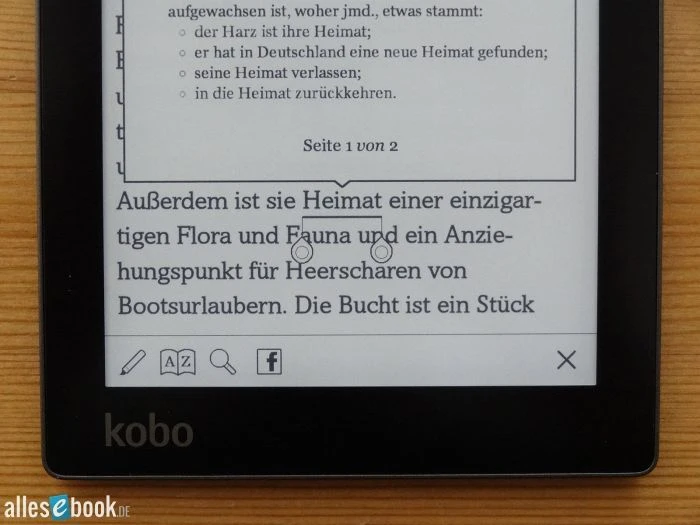 Kobo Aura schwarz
