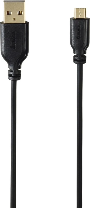 Hama USB 2.0 Kabel USB-A [Stecker] auf USB Micro-B [Stecker], 0.75m