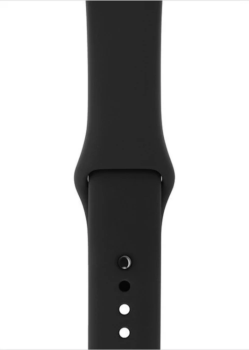 Apple Watch Series 3 (GPS) Aluminium 42mm grau mit Sportarmband schwarz