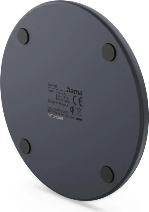 Hama Kabelloses Smartphone-Ladepad 15W schwarz