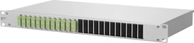 Metz Connect OpDAT fix splice LWL-Patchpanel SC-D Kupplungen, OM5 lindgrün, 12-Port, 1HE, 1HE