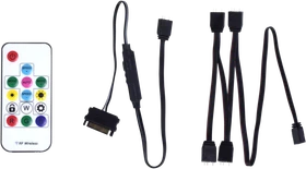 Xilence RGB/ARGB Cooling Control Kit, Lichtsteuerung, schwarz/blau