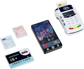 Theo Klein My Market PoS Terminal und Smartphone, mit Licht, Sound und kontaktloser Bezahlfunktion