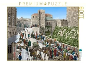 Calvendo Jerusalem - Der Basar in der Straße des Turms von David um 1900