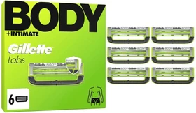 Gillette Labs Body + Intimate Rasierklinge, 6 Stück