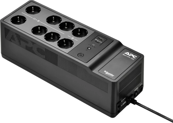 APC Back-UPS, 1050VA, Steckdosenleiste, 8x Schuko, USB