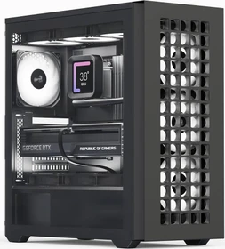 AeroCool D502A Black, Glasfenster