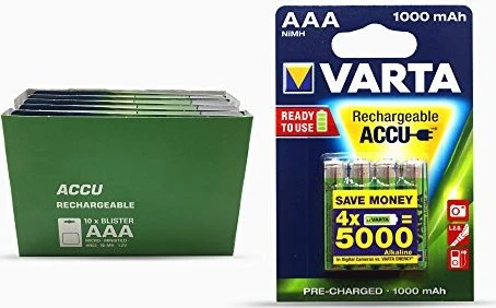 Varta Photo Accu HC1000AAA NiMH 1000mAh, 4er-Pack