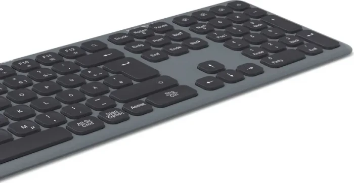 Hama WK-550 Multi-Device-Tastatur, dunkelgrau/schwarz, USB/Bluetooth, DE