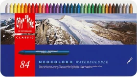 Caran d'Ache Neocolor II Aquarelle Wachskreide sortiert, 84 Farben, 84er-Set