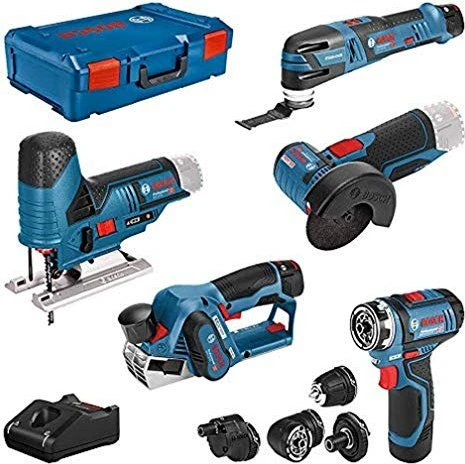 Bosch Professional Akku-Maschinenset inkl. L-Boxx + 3 Akkus 2.0/3.0Ah