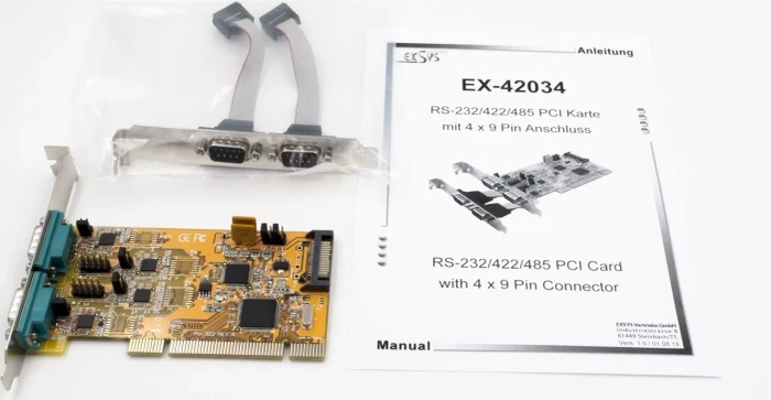 Exsys 4x seriell, PCI